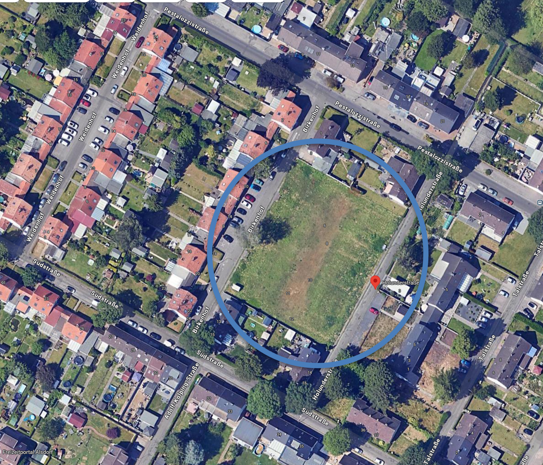 Baugrundstück für 6-7 Doppelhäuser